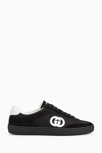 GG Low-top Sneakers in Suede & Canvas