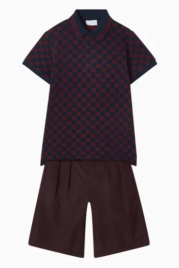 Pleated Pants in Cotton Poplin