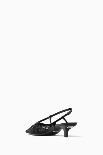 GG Slingback Pumps in Mesh