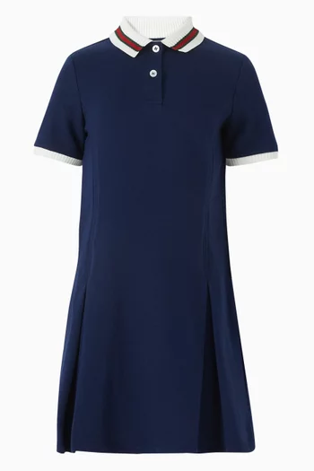Polo Dress in Cotton Jersey