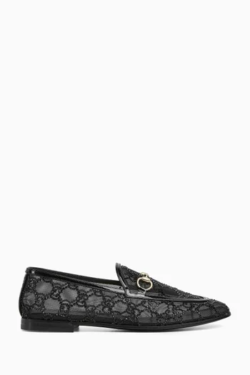 Jordaan Crystal-embellished Loafers in GG Mesh