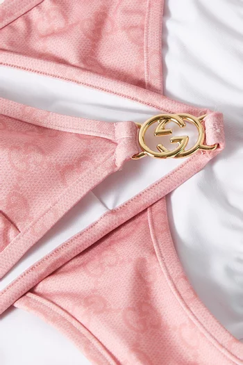 Halterneck Bikini Set in GG Jersey
