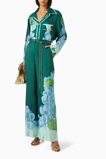 قميص رن اواي بياقة تويل فيسكوز