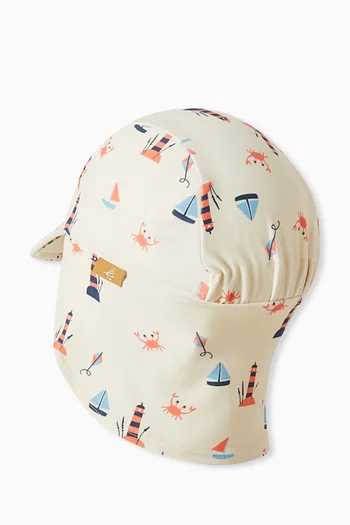 Printed UV Protection Cap in Recycled Nylon