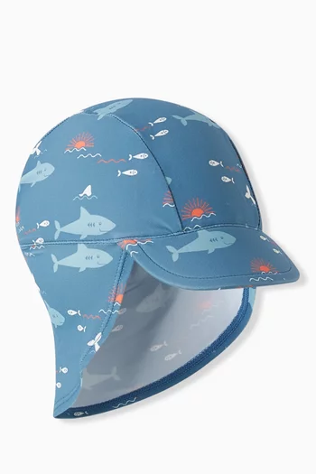 Printed UV Protection Cap in Recycled Nylon