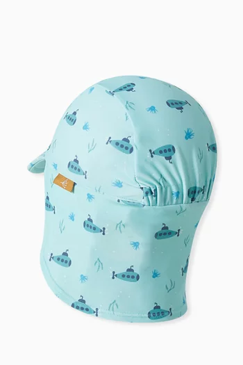 Printed UV Protection Cap in Recycled Nylon