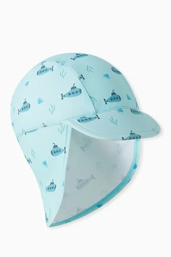 Printed UV Protection Cap in Recycled Nylon