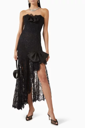 Bustier Bow Dress in Lace