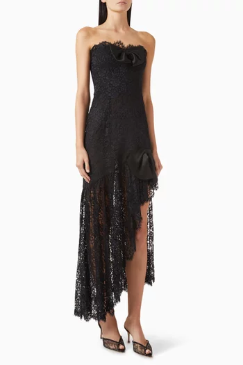 Bustier Bow Dress in Lace