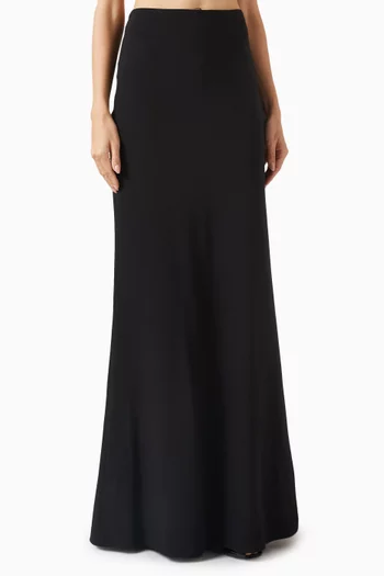 تنورة طويلة صوف كريب