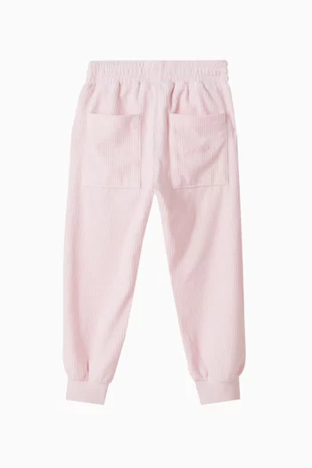 بنطال رياضي بشعار الماركة مزيج قطن