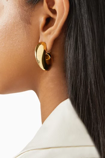 Gigi Hoop Earrings in 14kt Gold-plated Brass