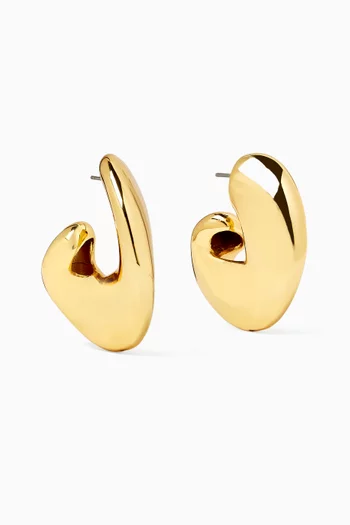 Gigi Hoop Earrings in 14kt Gold-plated Brass
