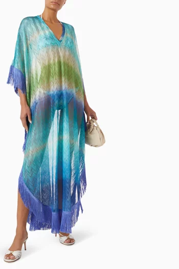 Fringe Cover-up Knit Dress
