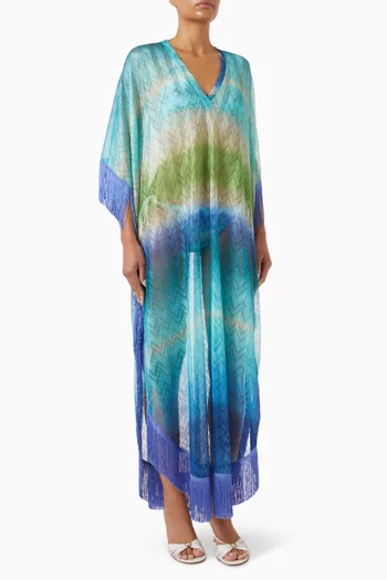 Fringe Cover-up Knit Dress