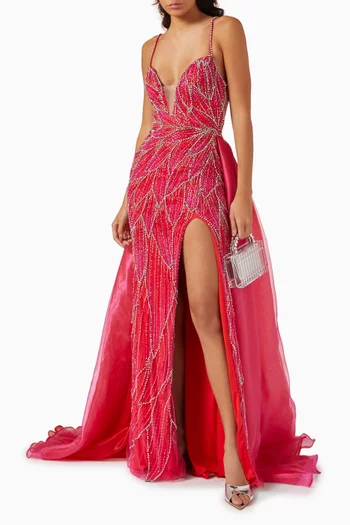 Bead-embellished Gown