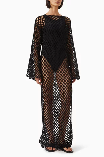 June Maxi Dress in Crochet