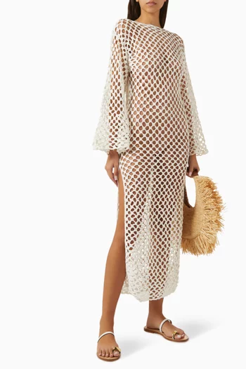 June Maxi Dress in Crochet