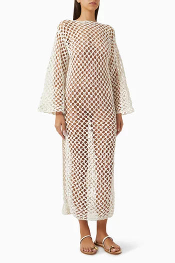 June Maxi Dress in Crochet