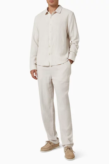 بنطال بتصميم سهل الارتداء قطن خفيف