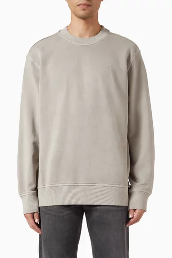 Back Logo Sweatshirt in Cotton