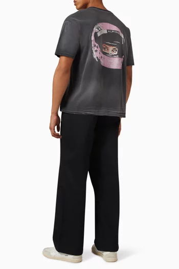 x Alpine Formula One Team Helmet T-shirt in Cotton