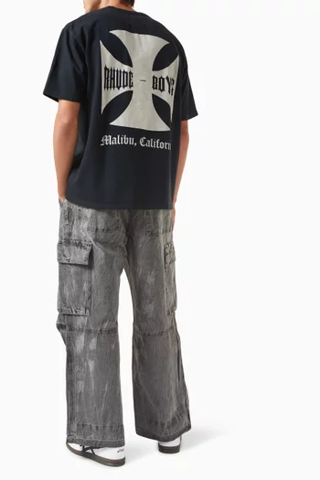 Logo Boys Print T-shirt in Cotton-jersey
