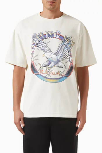 Notting Hill Eagle Logo-print T-shirt in Cotton-jersey