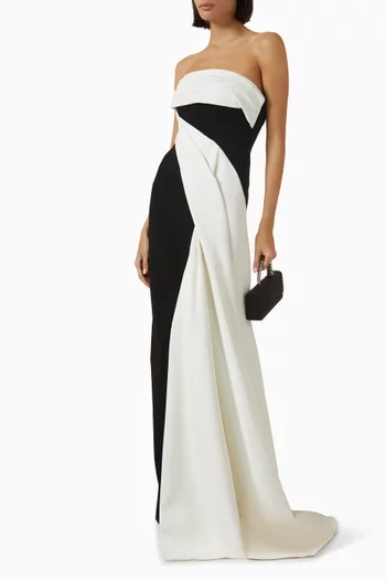 Orson Draped Gown in Crepe
