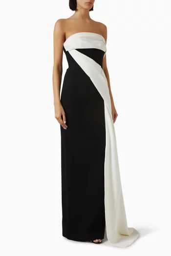 Orson Draped Gown in Crepe