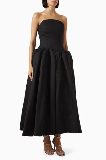 Kenny Corset Gown in Silk Wool