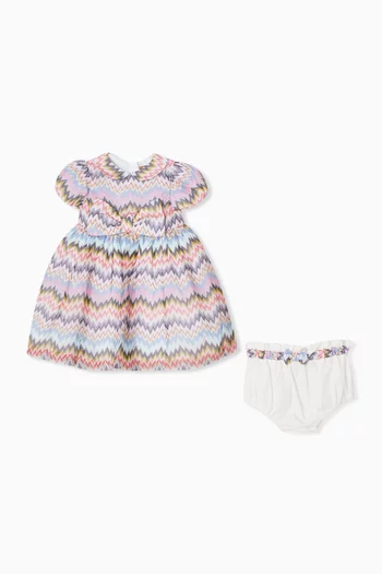 Zigzag Dress with Bloomers