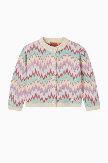 Zig Zag Knitted Cardigan