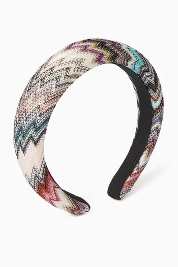 Knitted Zig Zag Headband