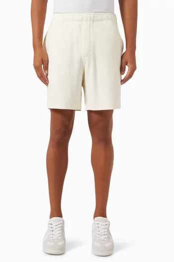 Pull-on Shorts in Cotton Bouclé