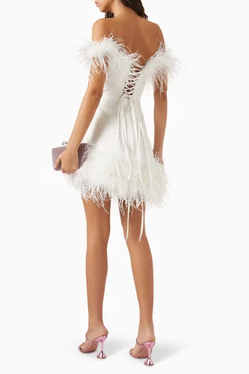 Lola Feather Mini Dress