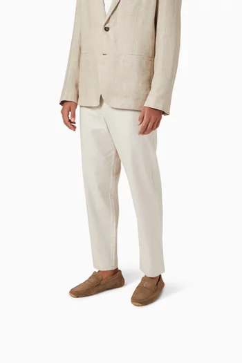 Pyler Driver Loafers in Suede