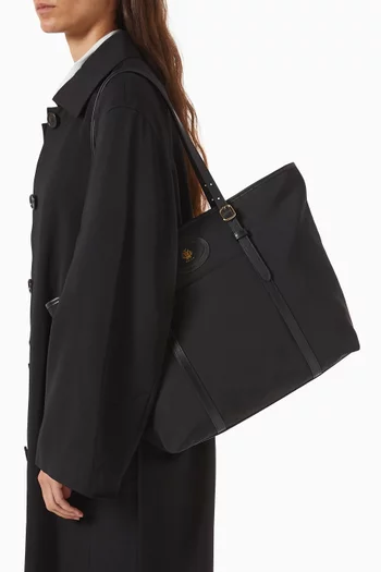 B Light Tote Bag in Nylon & Leather