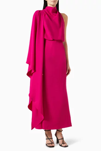 Flintshire Maxi Dress in Satin