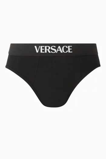 سروال داخلي بشعار الماركة قطن مطاطي