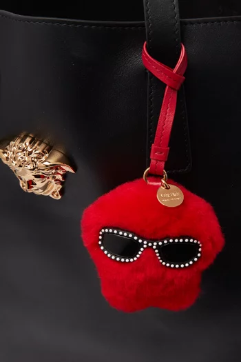 XL Bag Charm in Shearling