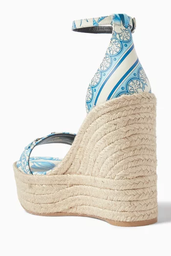 Medusa 120 Wedge Sandals in Calf Leather