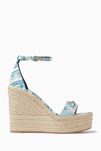 Medusa 120 Wedge Sandals in Calf Leather