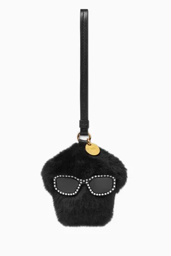 XL Bag Charm in Shearling