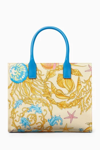 Small Underwater Barocco La Medusa Tote Bag in Canvas
