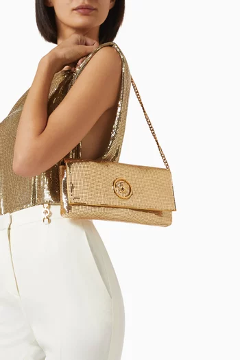 La Medusa Clutch in Metal Mesh