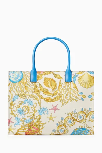 Large Underwater Barocco La Medusa Tote Bag in Canvas