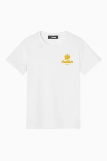 Logo Crest T-shirt in Cotton