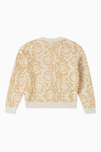 Baroque-print Cardigan