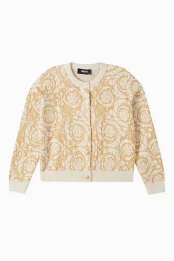 Baroque-print Cardigan